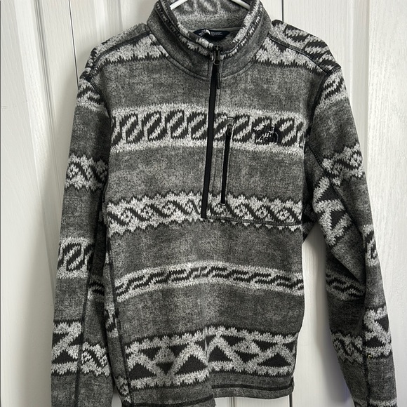 Gray Patterned Men's Sweater - Picture 1 of 3